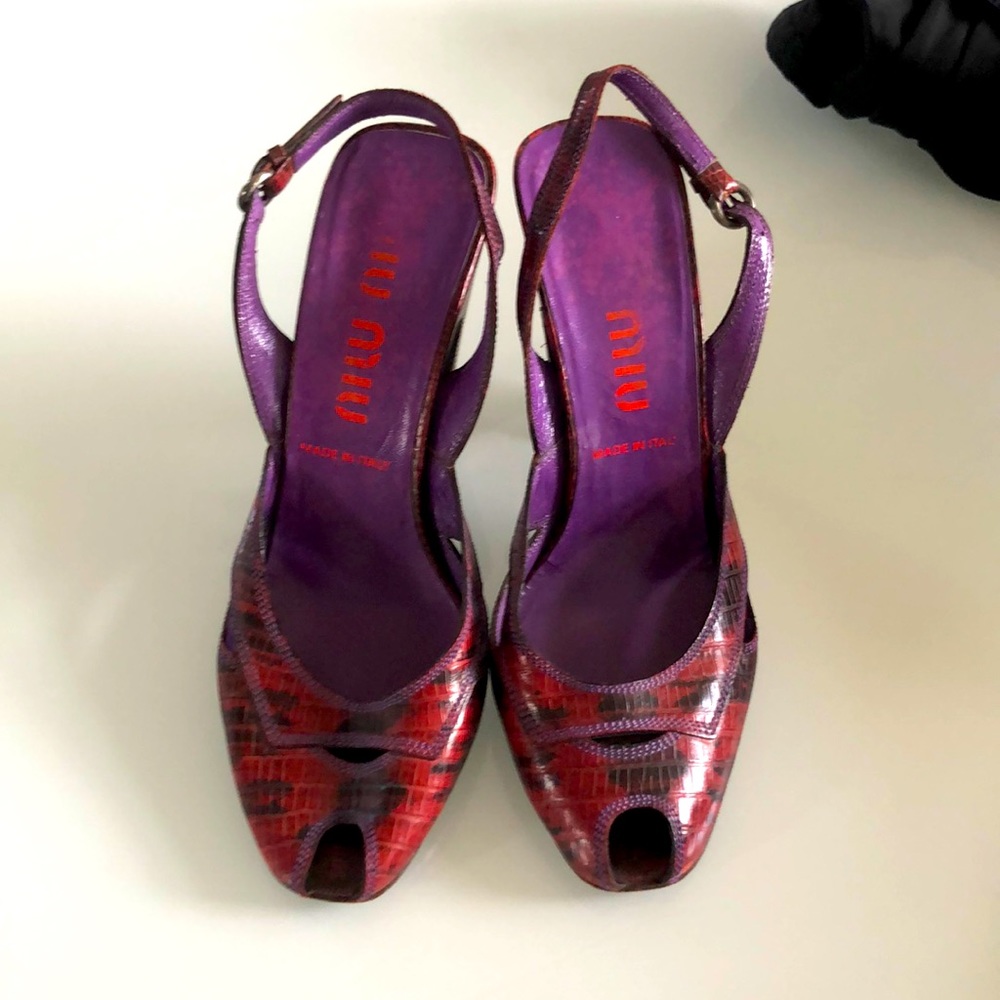 Miu Miu heels with Python